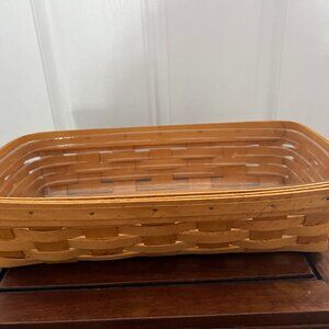 Longaberger 2001 Bread Basket with plastic protector